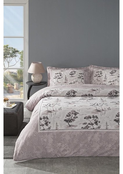 Özdilek Çift Kişilik Ranforce Nev Takımı Toile De Jouy Pudra