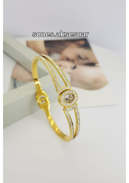 Taşlı Çelik Kelepçe SNS007