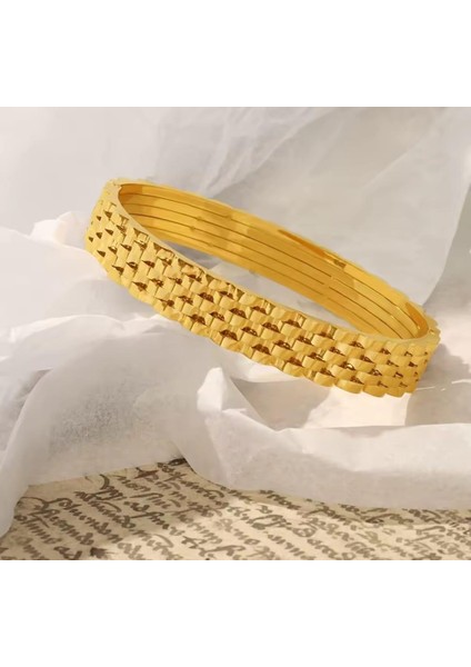 Marka Kalın Çelik Kelepçe SNS001 kararmaz kadın