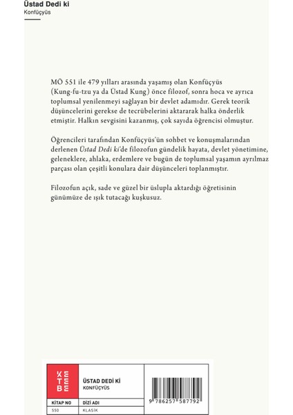 Üstad Dedi Ki - Lun Yü - Konfüçyüs fiyatları