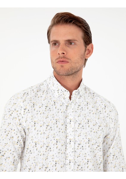 Erkek Gri Slim Fit Uzun Kollu Gömlek 50298182-VR024 fiyatları