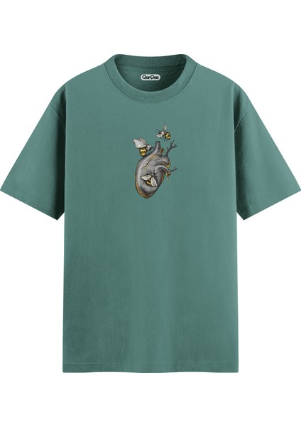 Heart And Bee - Regular T-Shirt