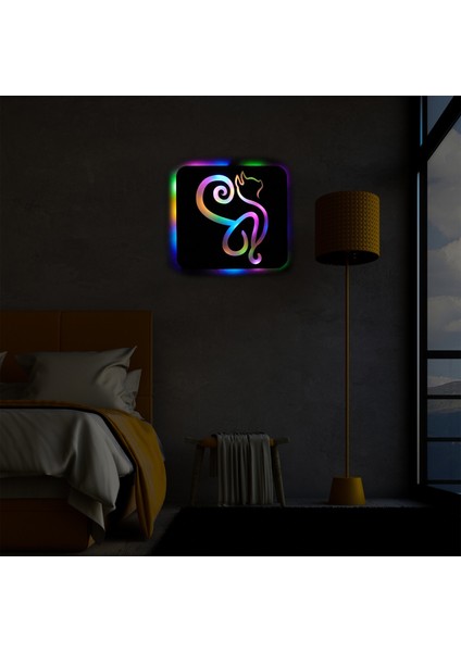 LED Işıklı Kişiselleştirilebilir Kedi Temalı Tablo Danica Dekoratif Gece Lambası fırsatları