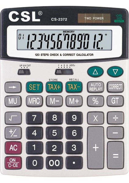 Csl CS-2372 12 Hane Masa Tipi Işlem Kontrollü Hesap Makinesi