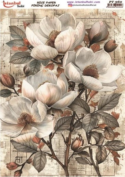 Istanbul Hobi Çiçek Temalı Pirinç Dekopaj PT560