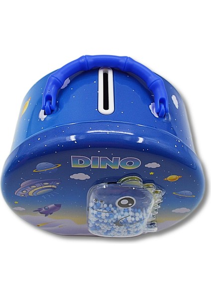 Şifreli Metal Yuvarlak Dino Kumbara (0355) Mavi fırsatları