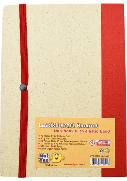 11X17 70 Yaprak Ayraç+Kalem Bloknot Çizgili (LK-1933) modelleri