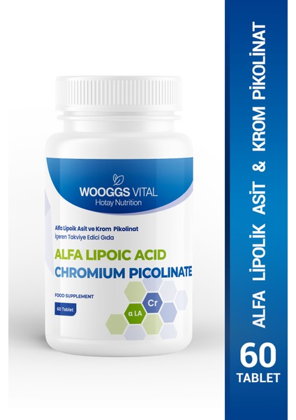 Alfa Lipoic Asit ve Chromıum Pıcolınate Içeren Takviye Edici Gıda 60 Tablet