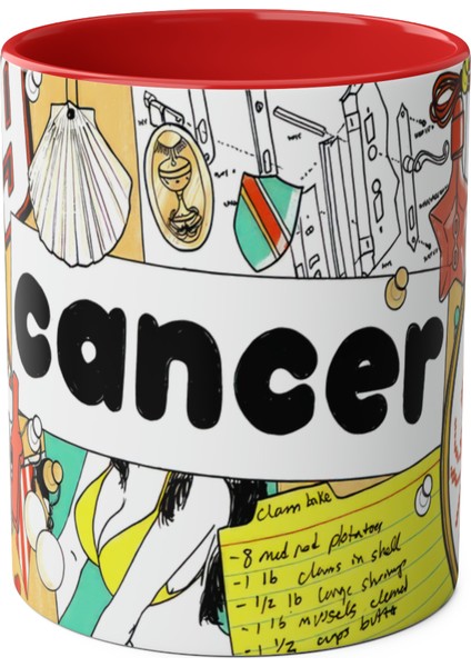 Yengeç Burcu Baskılı Kupa fiyatları