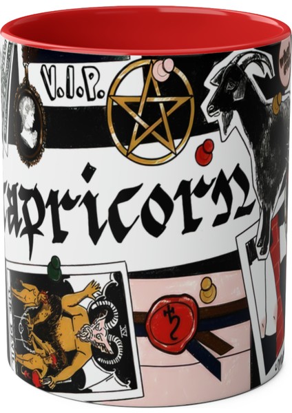 Oğlak Burcu Baskılı Kupa