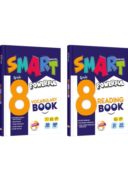 8. Sınıf Vocabulary Book + Reading Book Seti 2 Kitap