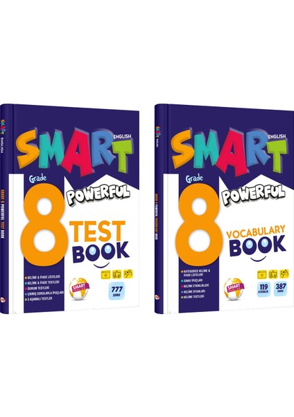 8. Sınıf Powerful Ingilizce Vocabulary + Test Book Seti 2 Kitap