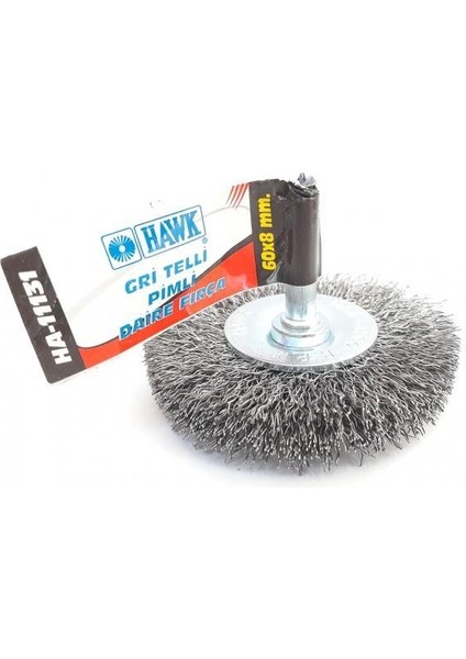 Hawk HA11131 Pimli Gri Tel Daire Fırça 60X8 mm