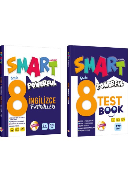 8. Sınıf Powerful Ingilizce Fasikülleri + Test Book Seti 2 Kitap