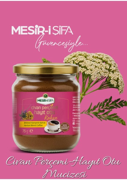 Mesir- i Şifa Civanperçemli Hayıt Otlu Kahve