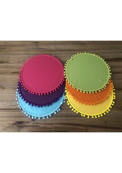 Karışık Renkli Ponponlu Supla 33 cm (Mdf Dahil) (6ADET) modelleri