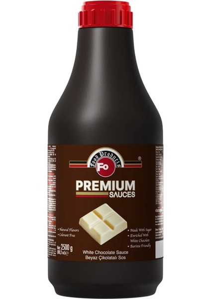 Beyaz Çikolatalı Premium Sos 2,5 Kg