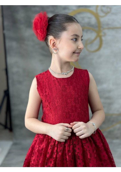 Kız Çocuk Kuyruklu Desenli Elbise Toka 'li fiyatları