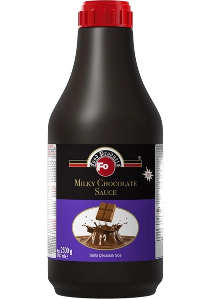 Sütlü Çikolatalı Aromalı Profesyonel Sos 2,5 Kg