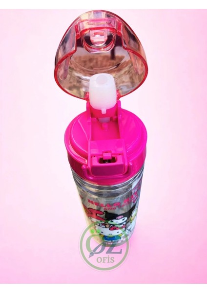 Lisanslı Hello Kitty And Friends 500ML Pipetli Kilitlenebilir Kapak Matara fiyatları