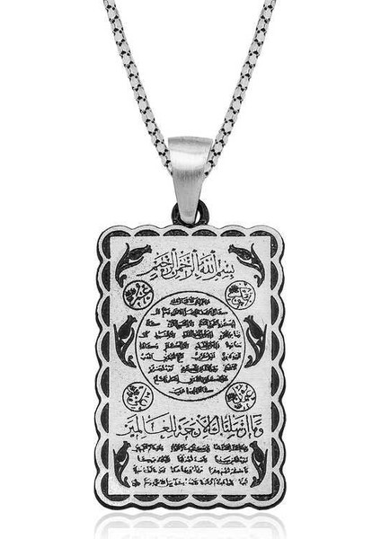 ​gümüş Hilye-I Şerif Kolye