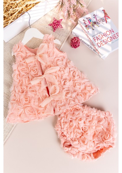 Gül Işlemeli Kız Bebek Elbise Özel Gün Elbisesi indirimleri