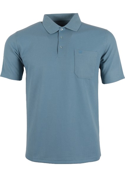 Erkek Tişört Yakalı Cepli Waffle Kumaş RAR01317