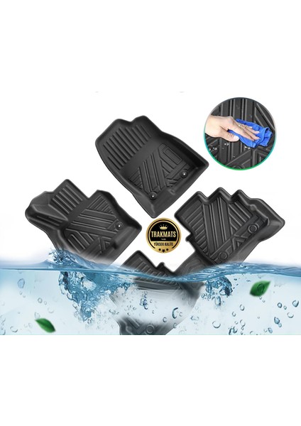 Audı A5 4 Kapı 2007-2008-2009-2010-2011-2012-2013-2014-2015-2016 4d Carbon Desen Premıum Paspas Araca Özel Havuzlu Oto Paspas fırsatları