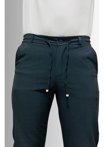 Gofre Kumaş Erkek Jagger Pantolon Yazlık Jogger Eşofman Pantolon