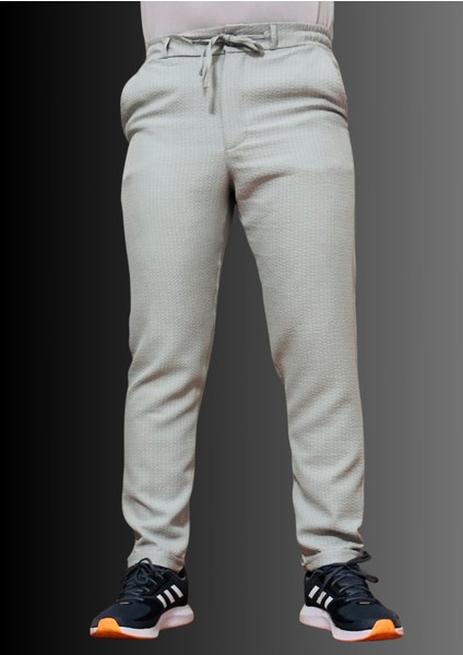 Gofre Kumaş Erkek Jagger Pantolon Yazlık Jogger Eşofman Pantolon