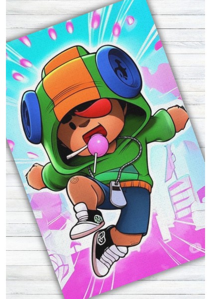 Leon Figürlü Halı Dijital Baskılı Pamuk Dokuma Kaymaz Tabanlı Yıkanabilir Antialerjik Genç Odası Halısı modelleri