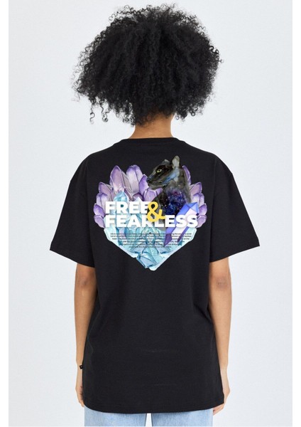 Unisex Ön Arka Baskılı T-Shirt