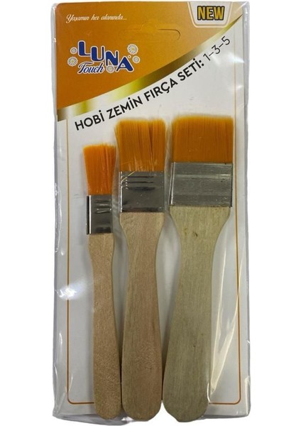 Luna Zemin Fırça Seti 1-3-5 No 3 Parça