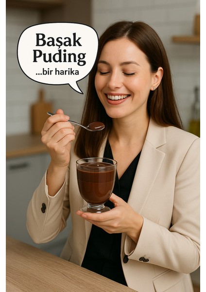 Puding-Çikolata/bademli 105 Gr. x 3 Adet