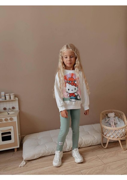 Karakter Desenli Uzun Kollu Taytlı Kız Çocuk Alt Üst Takım fiyatları