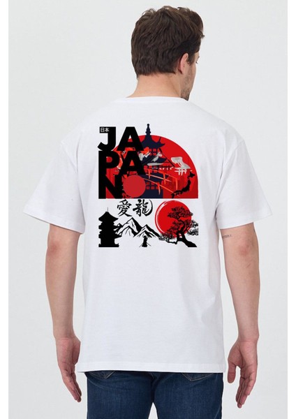 Unisex Ön Arka Baskılı T-Shirt