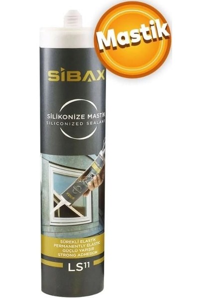 Sibax LS11 Silikonize Mastik 500 gr Beyaz
