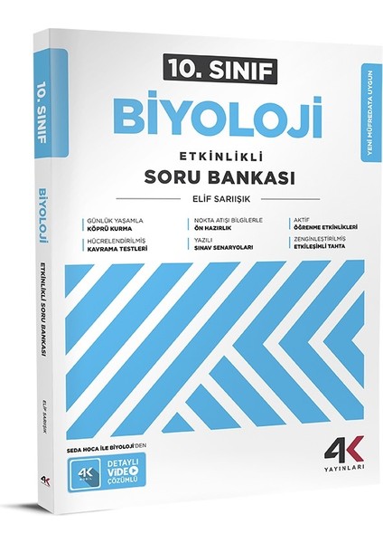 4K 2026 10. Sınıf Biyoloji Etkinlikli Soru Bankası