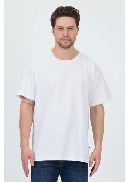 Unisex Oversize Sıfır Yaka Tshirt