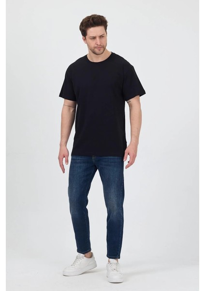 Unisex Oversize Sıfır Yaka Tshirt