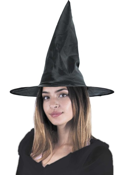 Büro Ev Ofis Etkinlik Gösteri Cadı Kostümü Için Siyah Cadı Şapkası