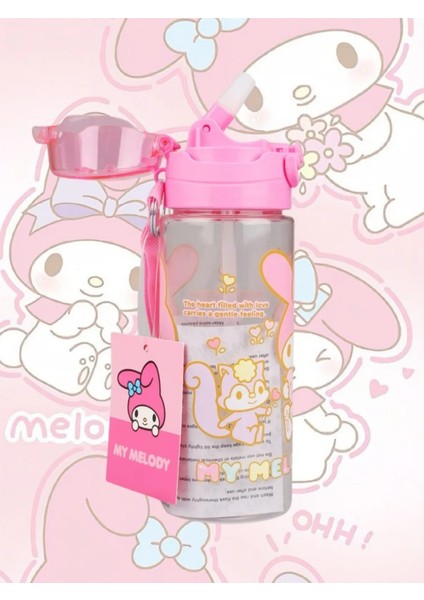 Lisanslı My Melody 500ML Pipetli Kilitlenebilir Kapak Matara fiyatları