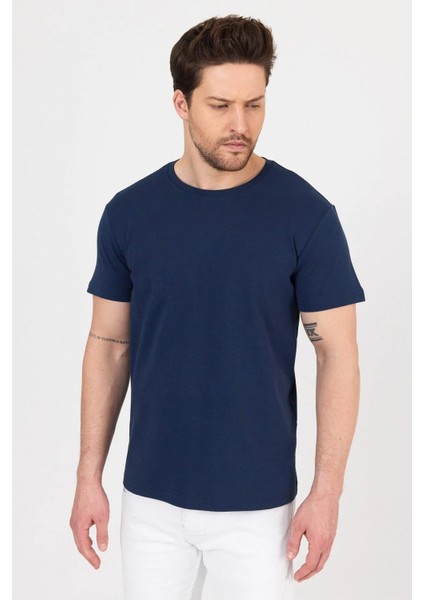 Unısex Ribana Compact Penye Sıfır Yaka T-Shirt