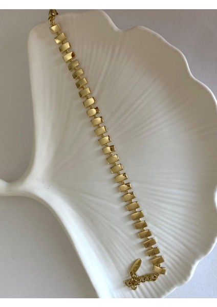 Xuping Özel Seri 14K Dikdörtgen Şerit Gold Bileklik fırsatları