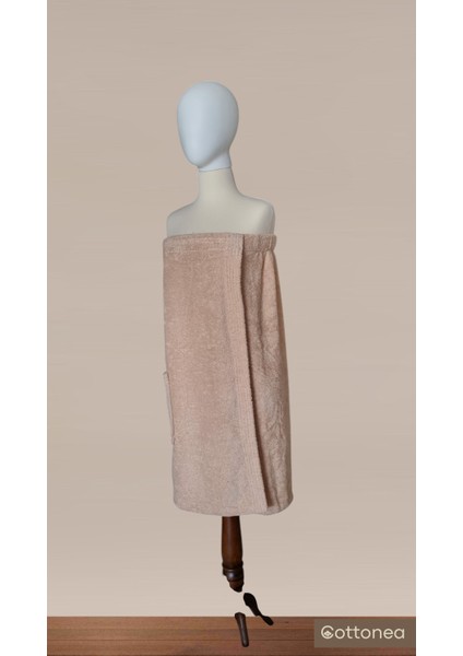 % 100 Pamuklu Aetos Sarma Havlu, Duş, Deniz-Plaj, Banyo Havlusu Kadın Bej modelleri