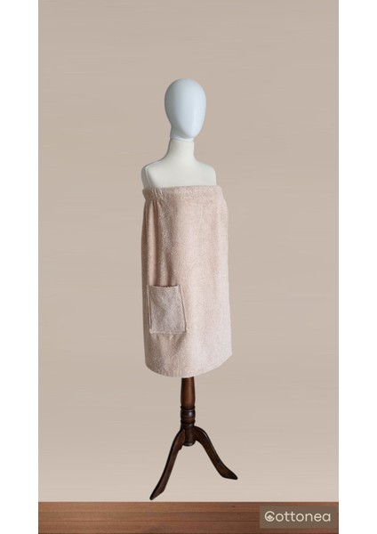 % 100 Pamuklu Aetos Sarma Havlu, Duş, Deniz-Plaj, Banyo Havlusu Kadın Bej fırsatları