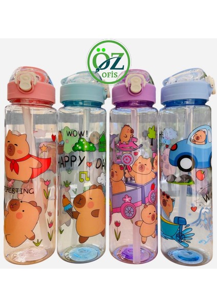 Capybara 550ML Kilitli Kapak Kırılmaz Tritan Matara