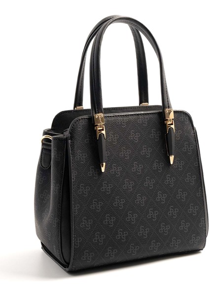 Kadın Omuz Çantası 1136-46546 Sılver Polo Bayan Çantası M178 Siyah-Mat Siyah fırsatları