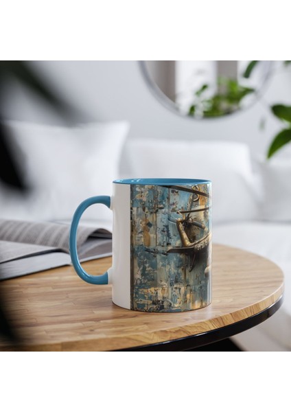 Helikopter Desenli Baskılı Kupa