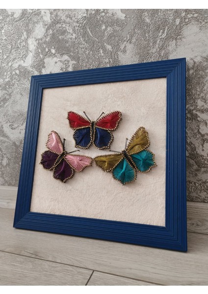 Kelebekli Filografi Tablo Ölçü 35X35CM fiyatları